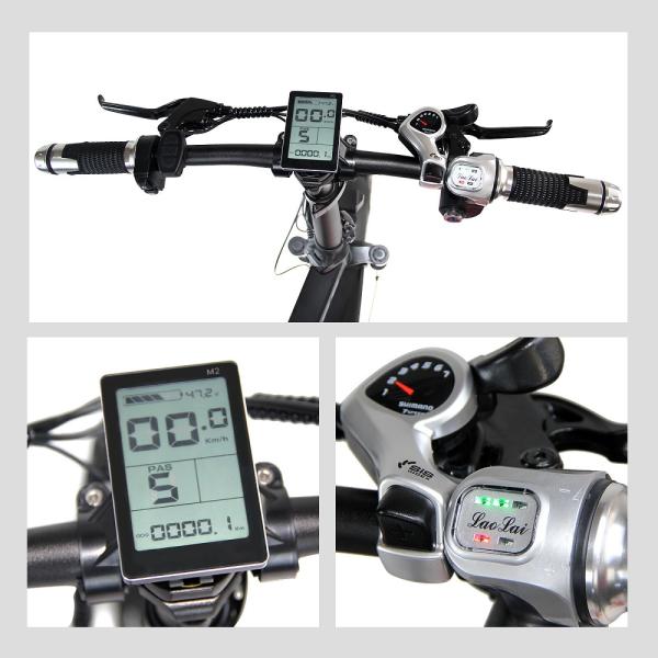 2024 Direct 20x4.0 Inch Fat Tire Folding E-Bike 1000W with 7 Speed Gears Rear Hub Motor