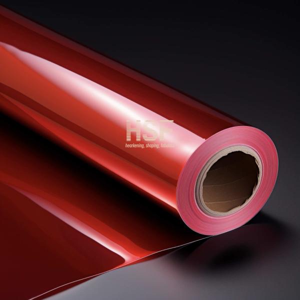 Film antistatique rouge 36um Film polymère PET translucide pour les emballages de produits sensibles à l'ESD