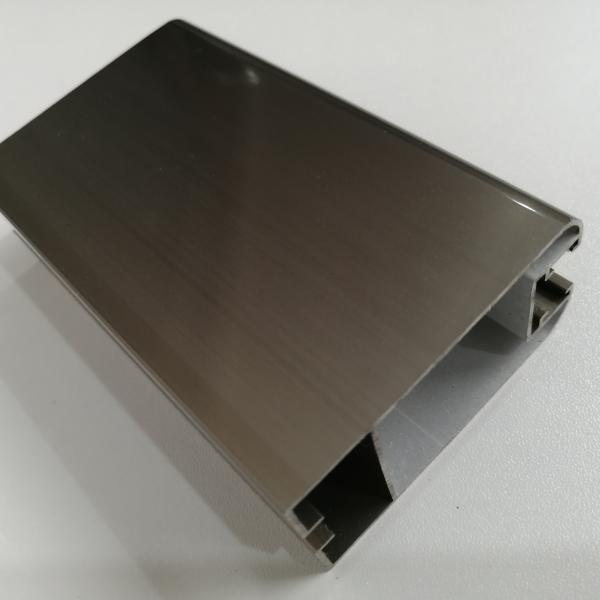 Customized Champagne Electrophoresis Anodized Aluminum Profiles 6063 Aluminum Extrusion For Window And Door