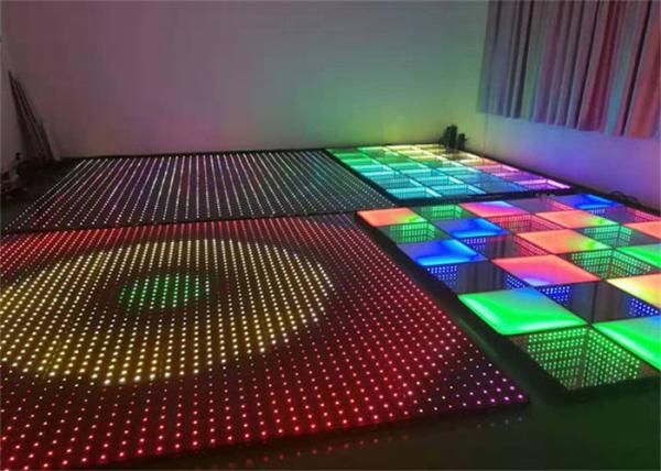 P3.91 Video Dance Floor LED Display Kinglight  Real Pixel 1R1G1B