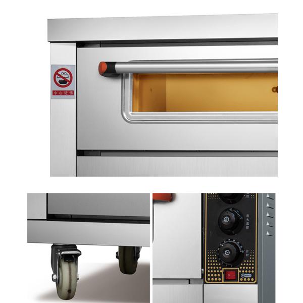 Three Deck Three Trays 12kw Industrial Baking Oven for bakery shop or kitchen