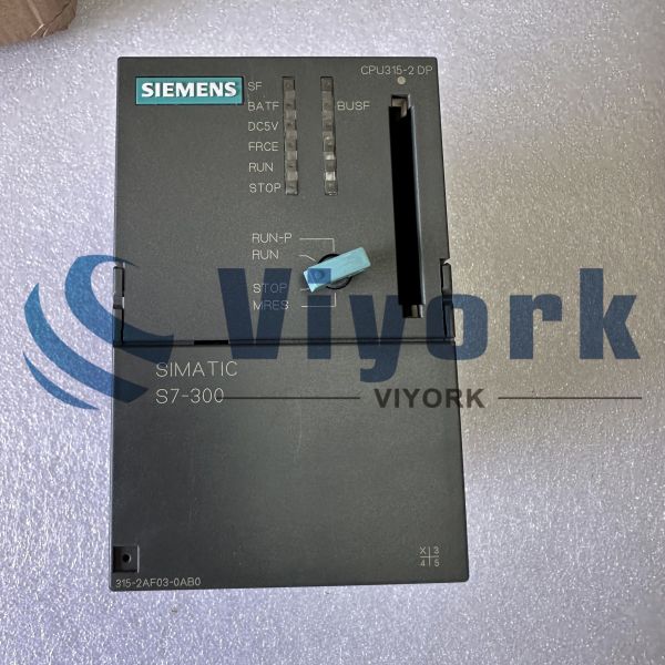 Siemens 6ES7315-2AF03-0AB0 CPU 315-2 DP W/ 24 VDC POWER SUPPLY SIMATIC NEW