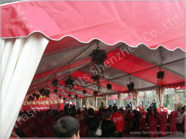Temporary Outdoor Event Canopy Tent UV Resitant Flame Retardant 10X33 M