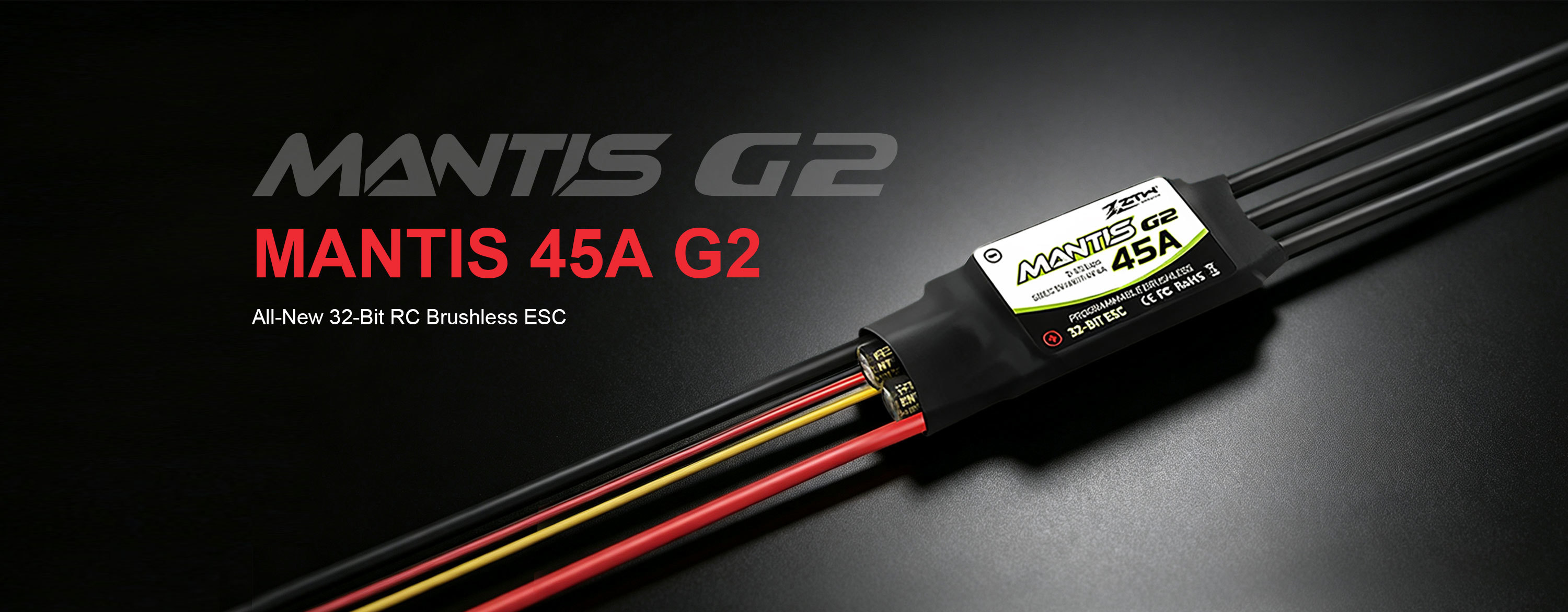 2-6S ZTW Mantis 45A SBEC G2 32 Bit RC Airplane ESC With Adjustable BEC