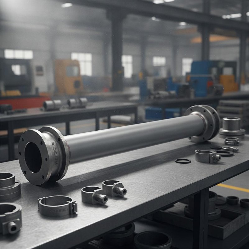 5 Inch Seamless Wear-resistant Q345B Steel Concrete Pump Pipe for Construction Machinery Parts