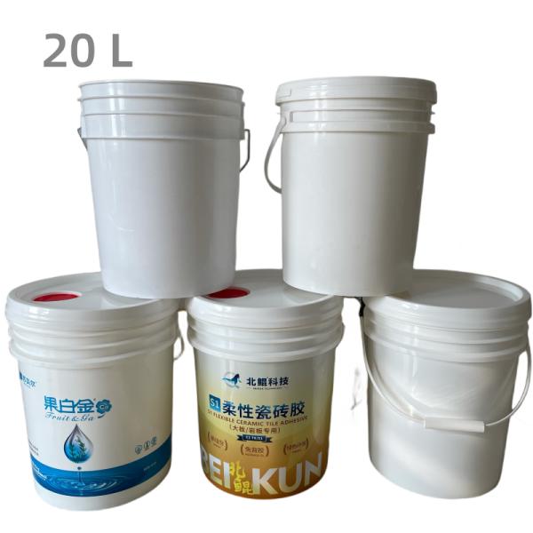 8L 10L 15L Square Plastic Pail with Easy Open and Close Lid Square Shape Square Design