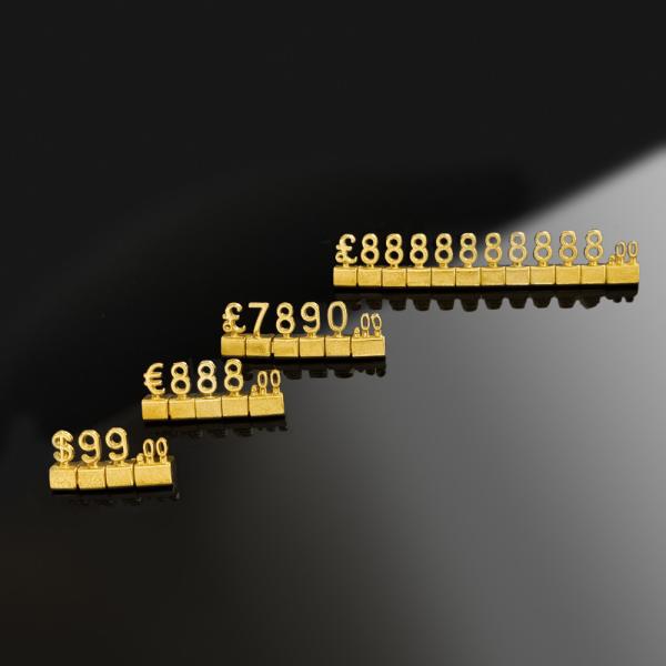 3D Металл Роскошные ювелирные изделия Цена Кубики Розничная цена Теги