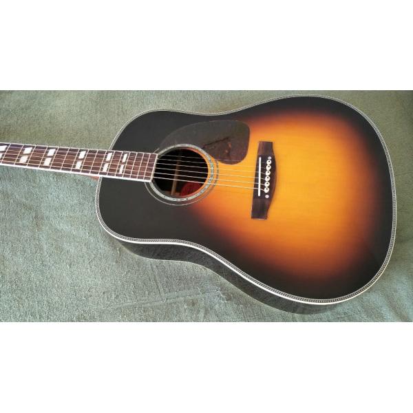 Guitar Factory Customization Acoustic Guitar Vintage Top AAA Sitka Solid Spruce Body Guitar with Fishman pickups