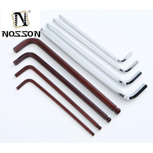Durable L-shaped Hex Wrench Set Carbon Steel 3mm 4mm 5mm 6mm Industrial Grade Allen Key Set Max Torque Capacity 2000lb-ft
