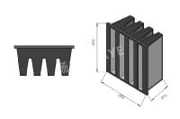 14sqm Area HEPA Media Filter V Bank Air Conditioner Filters