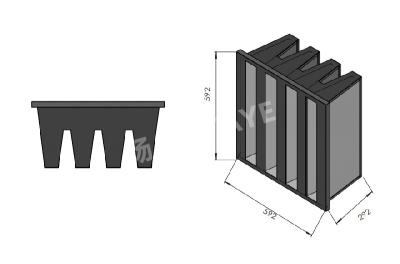 14sqm Area HEPA Media Filter V Bank Air Conditioner Filters