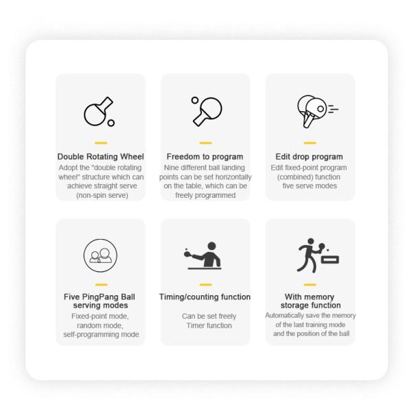 Умная машина настольного тенниса робота минута 20 KM/H для тренировки