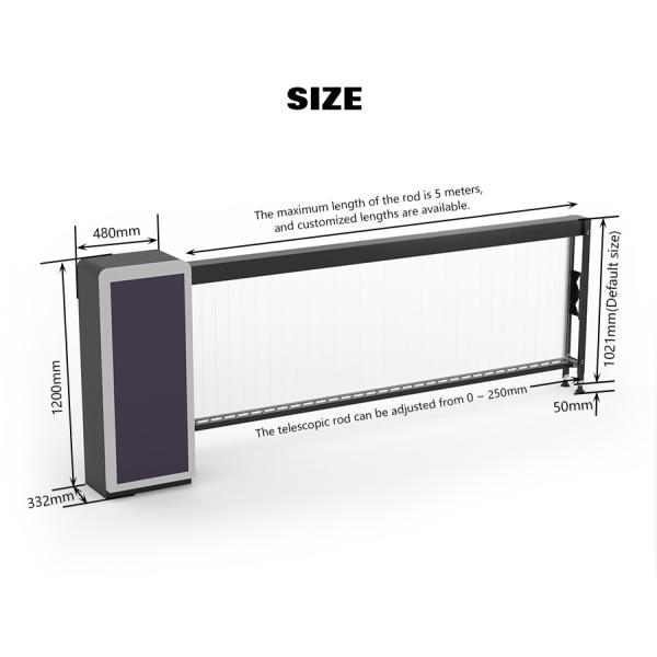 Ворота приведенные барьера руки загородки светлой коробки рекламируя электрические паркуя барьеры 140W/200W