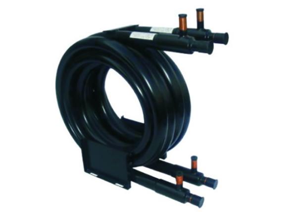 E permutador de calor coaxial das bobinas do líquido refrigerante de R410A R407C para a bomba de calor