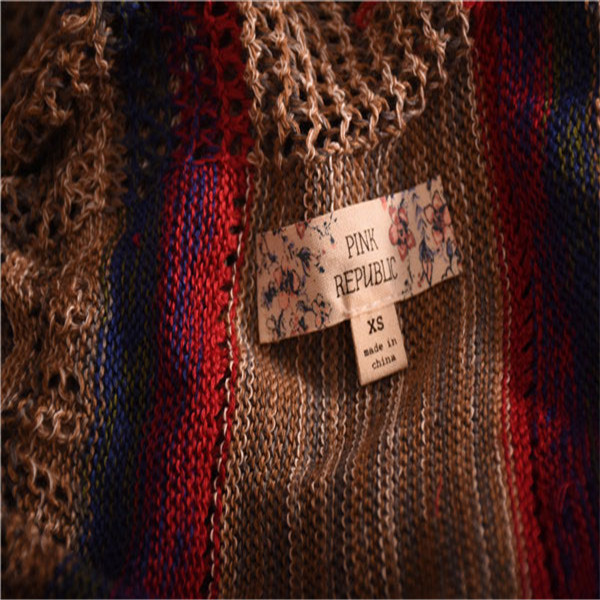 Navy Marron Raw Womans Cool Cardigan 100% Acrylic In Stock