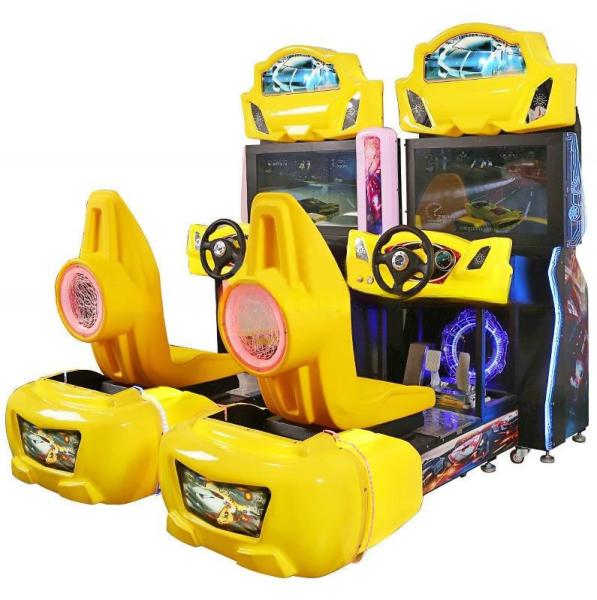 Two Players Car Racing Game Machine 3D Stylish For Amusement Parks