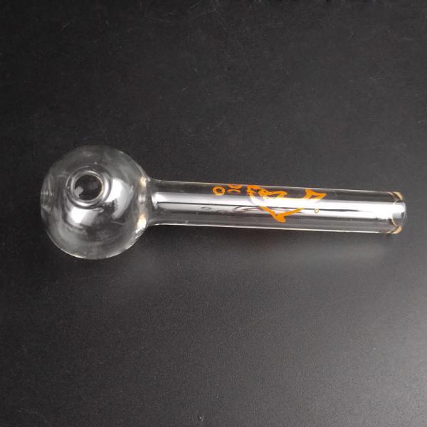 4 Inches Pyrex Glass Oil Burner Pipe , Daily Use Glass Oil Nail Mix Colors