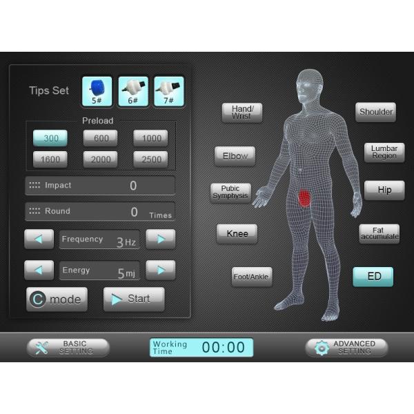 1Hz-16Hz Electromagnetic Therapy Machine For Body Pain Relief ED Treatment
