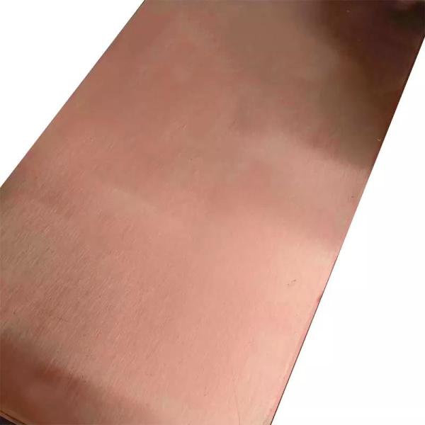 folha 99,9% laminada folheada de cobre de 0.3mm 0.5mm para a decoração