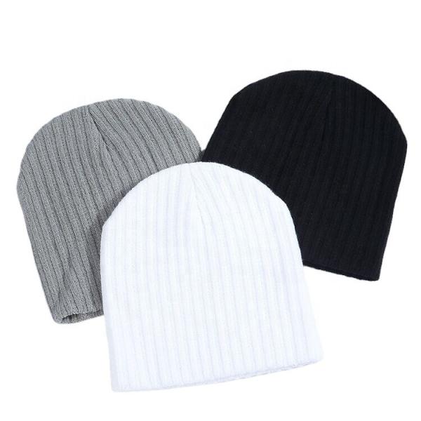 Mulheres Slouchy de Beanie Skull Cap For Men do estiramento macio grosso morno