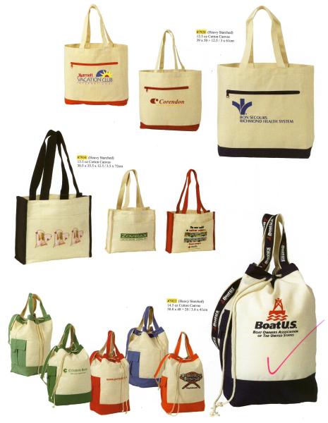 Canvas drawstring backpack