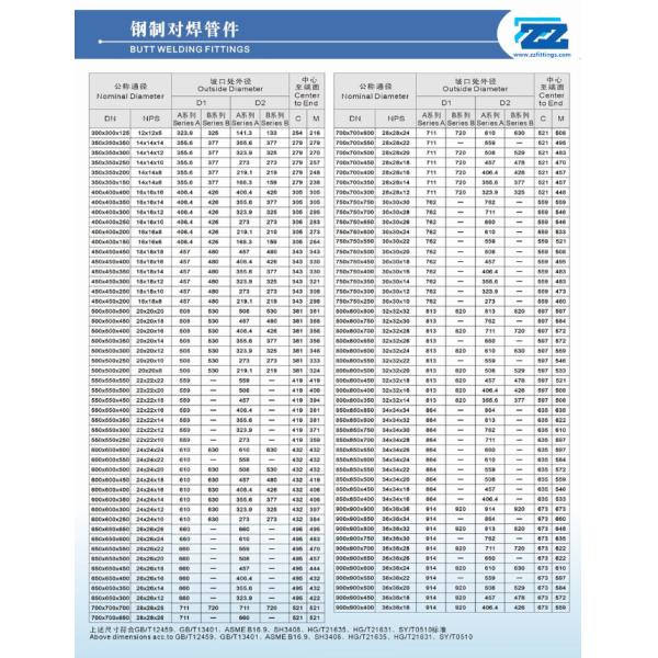 Seamless ASTM A403 Butt Weld WP304 Steel Pipe Tee
