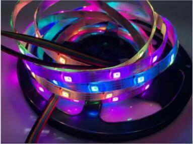Addressable 5050 RGB Colour Changing Led Lights Strips High Lumen Apa107 30LEDs/m