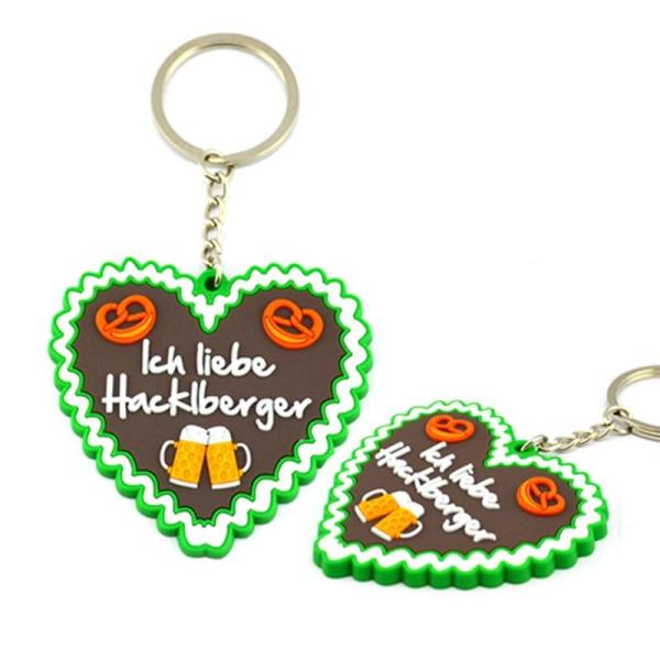Silicone Soft PVC Keychain Rubber Keyring With Logo Bulk Floating