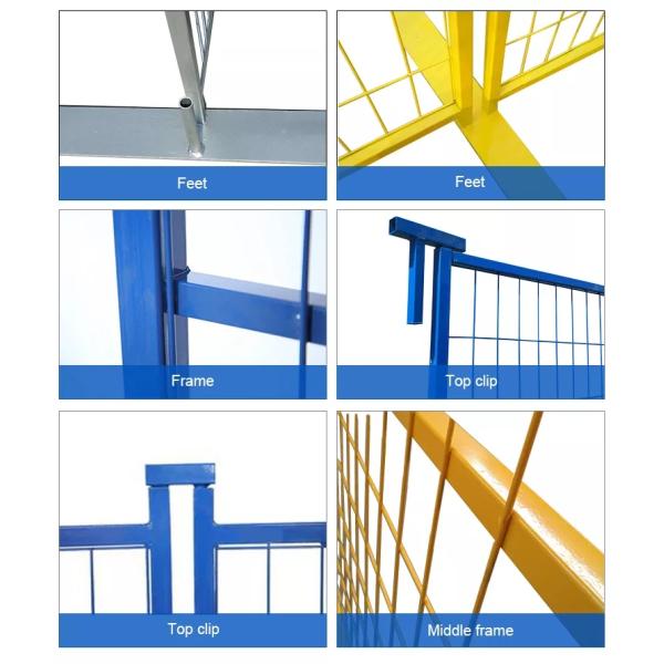 Hot-selling, convenient and easy to assemble, galvanized and cheap, Canada temporary fence waterproof