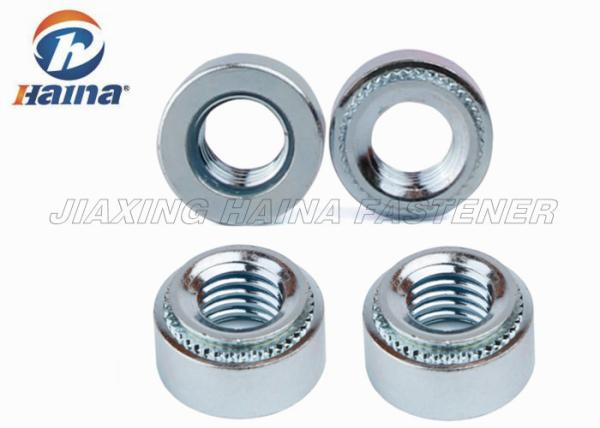 Zinc plated Round Head Convenient Self Clinch Rivet Nuts For Sheet Metal
