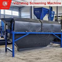 Équipement de dépistage des particules par vibration de la chaîne de production mobile à grande vitesse d'engrais organiques chimiques
