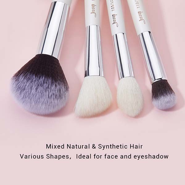 Jessup Face Makeup Brush Set ISO14001 Natural Makeup Brush