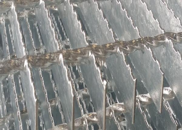 Stainless Steel Grating Walkway 40mm Bearing Bar Pitch Twisted / Round Bar