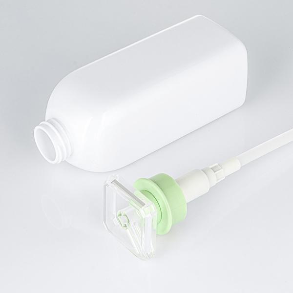 Refillable Custom 300ml 500ml 700ml Green Hair Extension Plastic Body Wash Lotion Shower Gel Bottle