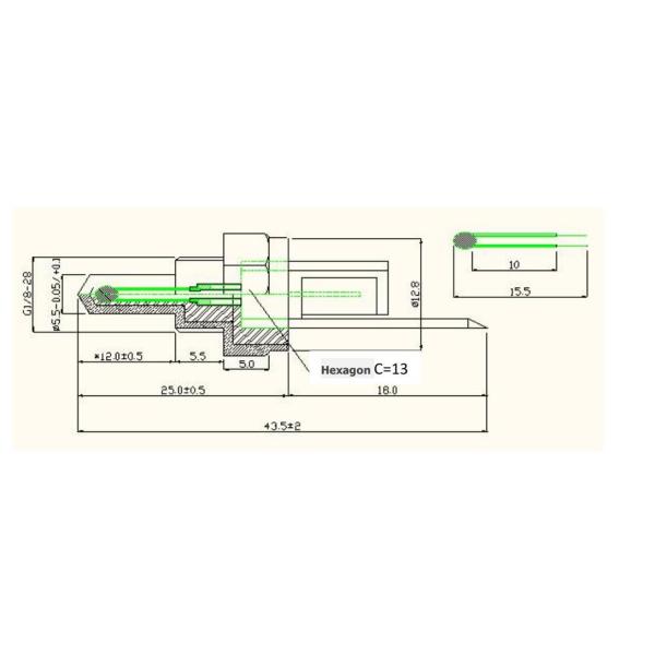 Pipe Clip G14 G18 Screw Thread NTC Thermistor For Wall Hang Boiler