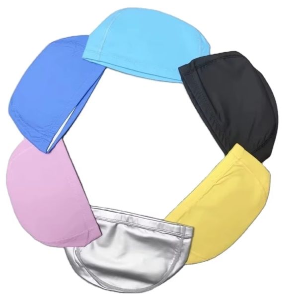 Color Fading Resistant Waterproof Swim Cap Soft for Adults 100% Elasticity