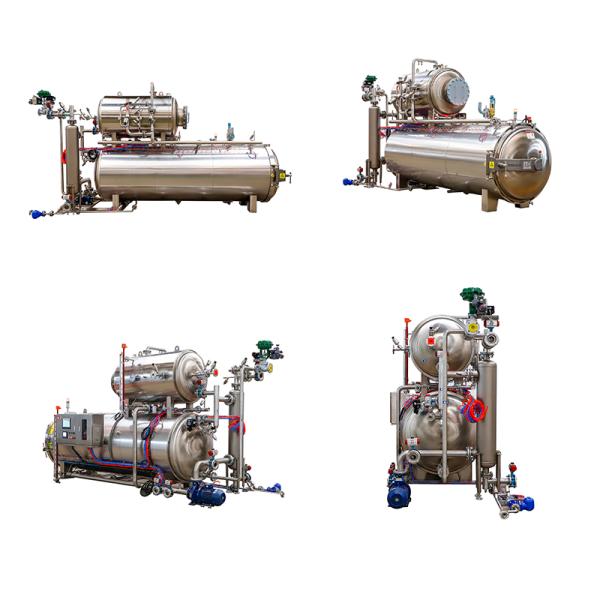 High Temperature Sterilization Glass Bottle Pouch Food Retort Over Pressure Sterilizer