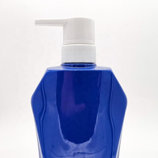 Factory Custom Shampoo Hair Conditioner Bottles 600ml PET Plastic Lotion Shower Gel Body Wash Bottles with Pump Dispenser