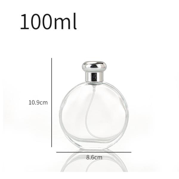 Прозрачные стеклянные парфюмерные пустые бутылки прозрачные 50 / 100 мл Различные применения, включая эфирные масла и освежители воздуха