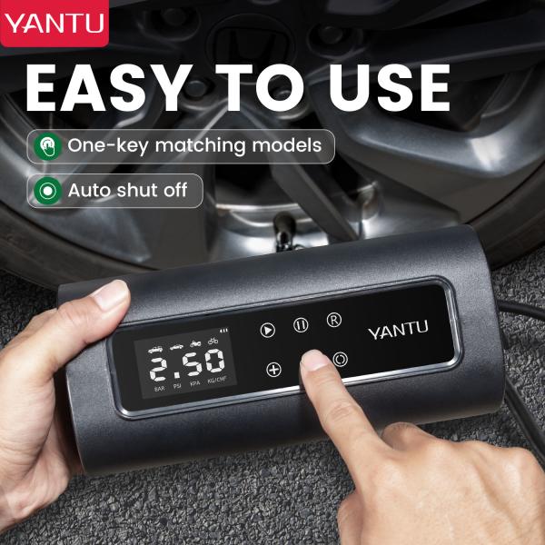YANTU A22 Double Cylinder Wireless Air Compressor High Pressuret Tire Inflator 150PSI