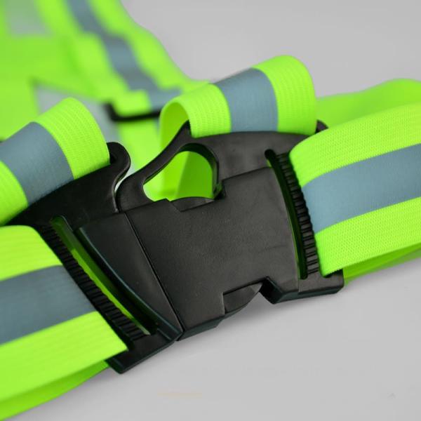 Wholesale Highlight Reflective Straps Night Running Riding Clothing Vest Adjustable Safety Vest Elastic Band