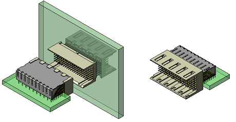 differential transmission connector JAE Electronics MJ06-120S with copper alloy contacts and RoHS compliance