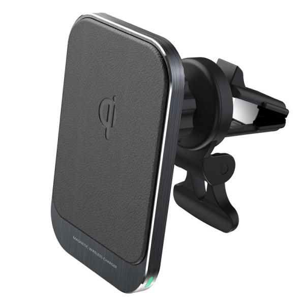 7.5W Qi Wireless Magsafe Charger 5V PU Leather For Iphone 12 Pro Max