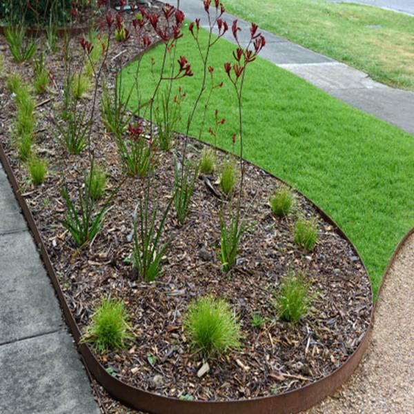 1.6mm Core Edge Flexible Steel Lawn Edging Corten SGS Garden Metal Ornaments