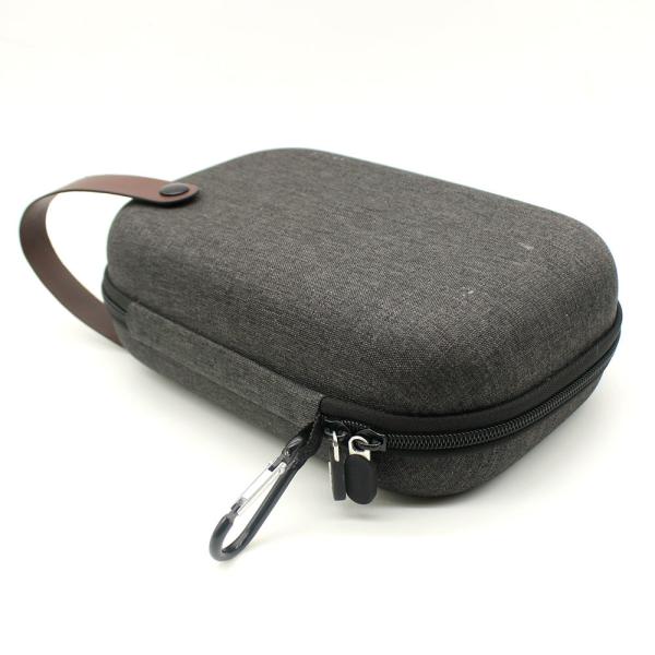 Dual zippers Electronics Travel Organizer Bag , EVA Travel Gadget Case