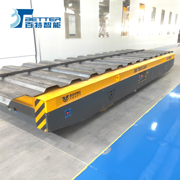Heavy Duty Battery Powered Transfer Cart with Intelligent Electric Drive and Modular Design for Handling of Overweight Molds and Presses