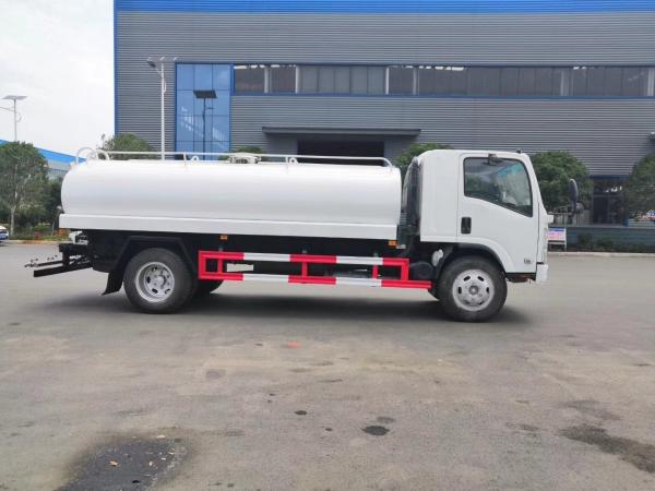 ISUZU ELF 8M3 8ton 8000L Drinking Water Tanker , Water Transport Truck With Liquid Lever