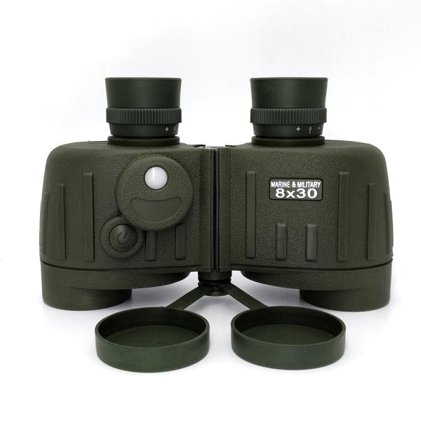 8×30 Marine Military Binoculars With Rangefinder Compass BAK4 Prism FMC Lens