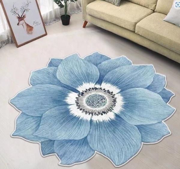 Irregular Living Room Floor Carpets Gold Diamond Velvet Flower Bedroom Sofa Floor Carpet