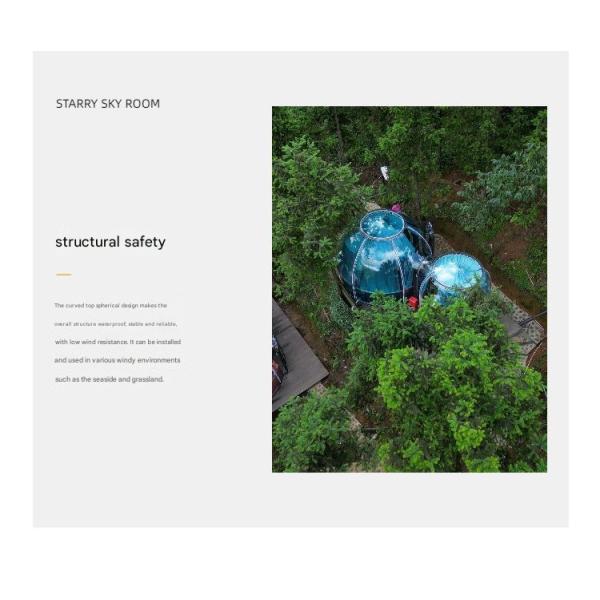 Leisure Facilities Outdoor Restaurant Transparent Bubble Room Star Hotel Homestay Tent Dome